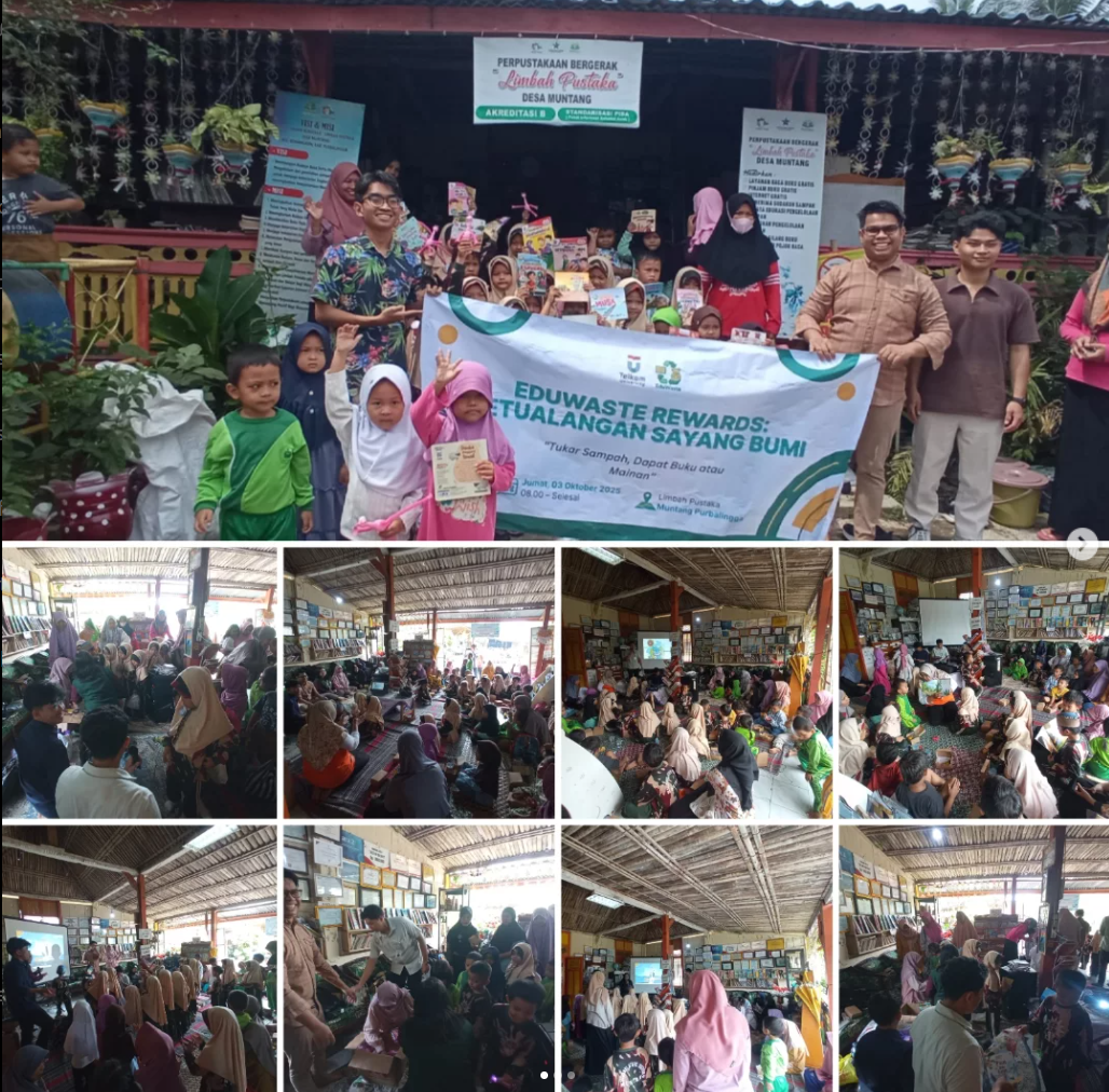 Eduwaste Reward dan Edudiabetes AR Ceriakan Siswa PAUD-TK di Limbah Pustaka