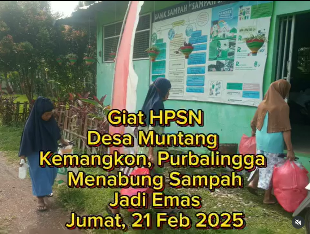 Peringati HPSN, Bank Sampah Sahabatku Desa Muntang Ajak Warga 'Menabung Sampah Jadi Emas'