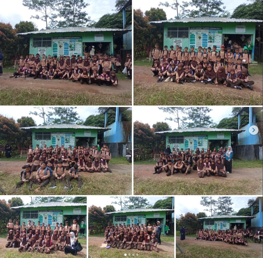 'Outing Class' di Limbah Pustaka, Siswa SD IT Lentera Hati Belajar Kelola Sampah dari Sumbernya